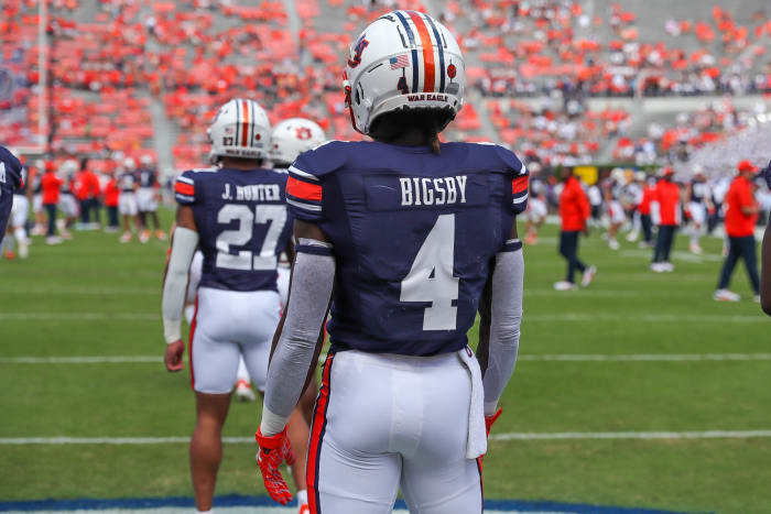 Tank Bigsby in warmups vs Penn State.